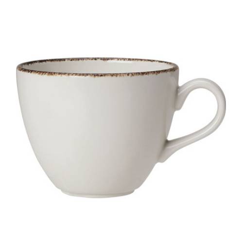Чашка чайная «Браун Дэппл»; фарфор; 170мл; D=83мм; белый, коричнев. 1714 X0022