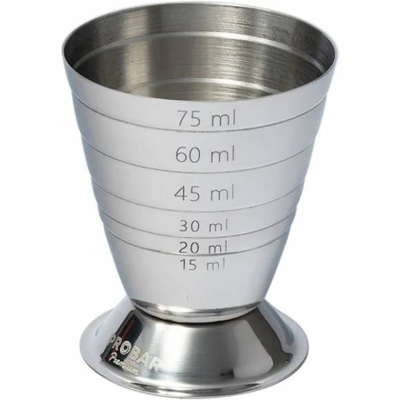 Джиггер нерж. 75мл с делениями D=44/55,H=69мм Пробар Премиум Орб MCJ006S 