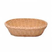 Корзина для хлеба овальная 23*15*6 см. бежевая полиротанг MGprof 69551 Корзина для хлеба овальная 23*15*6 см. бежевая полиротанг MGprof 69551