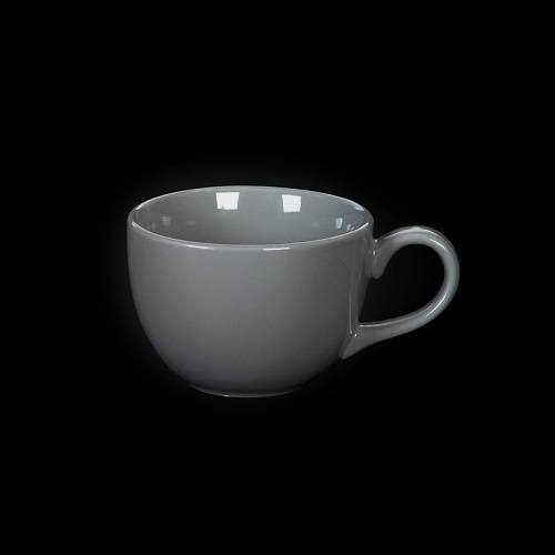 В. Чашка чайная 220 мл Corone Colore серый LQ-SK0053-431C  фк089/3