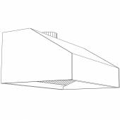 Зонт вытяжной пристенный купольный 1600*1200 Зонт вытяжной пристенный купольный 1600*1200