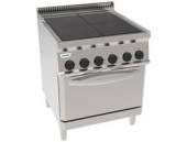 Плита 4 конф. с гладкой чугунной сплошной поверхностью TECNOINOX PFU70E7 напольная 616100	 Плита 4 конф. с гладкой чугунной сплошной поверхностью TECNOINOX PFU70E7 напольная 616100