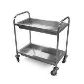 Тележка для сбора посуды 2-х ярусная 950х500х950мм Luxstahl BD2-L2 Тележка для сбора посуды 2-х ярусная 950х500х950мм Luxstahl BD2-L2