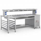 Стол фасовочный островной с охл. ванной и тепловой пов. RoboLabs СФО-240 Стол фасовочный островной с охл. ванной и тепловой пов. RoboLabs СФО-240