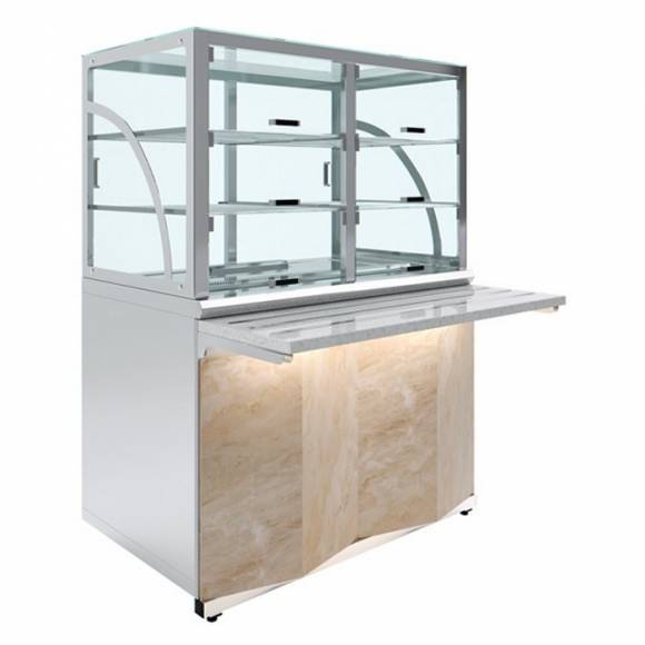 Прилавок холодильный Monolith Luxstahl ПХК (С)-1200 Premium