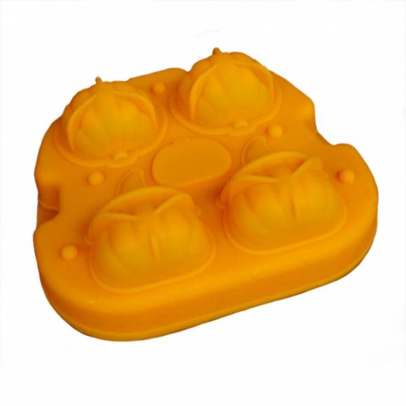 Форма для льда силикон на 4 ячейки Тыква P.L.- Barbossa ICMD0018-ORA