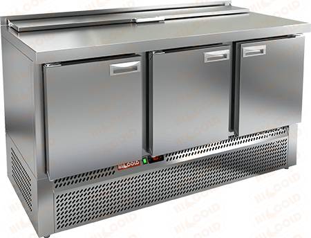 Стол холодильный для салатов (саладетта) Hicold SLE2-111SN (1/6) агрегат внизу