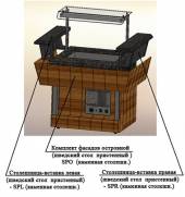 Комплект фасадов лицевой Refettorio (шведский стол пристенный с 2 вставками) 1500-SPO Комплект фасадов лицевой Refettorio (шведский стол пристенный с 2 вставками) 1500-SPO