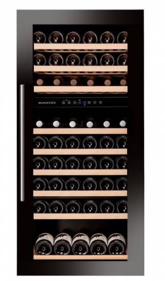 В Винный шкаф компрессорный встариваемый DUNAVOX DAB-89.215DB 2 температурные зоны В Винный шкаф компрессорный встариваемый DUNAVOX DAB-89.215DB 2 температурные зоны