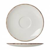 Блюдце «Браун Дэппл»; фарфор; D=15см; белый, коричнев. 1714 X0042