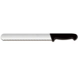 Нож для нарезки 25см с волнистой кромкой, черный Maco 400848