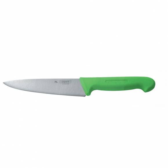 Шеф-нож PRO-Line 16 см, зеленая пластиковая ручка Proff Cuisine KB-3801-160-GR-201-RE-PL