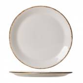 Тарелка мелкая «Браун Дэппл»; фарфор; D=23см; белый, коричнев. 1714 0543