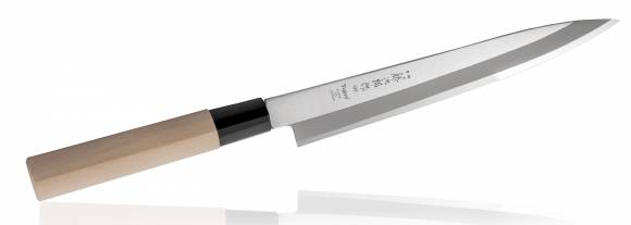 Нож Янаги для сашими традиционный Tojiro Japanese Knife 210мм сталь Мо-V рукоять дерево F-1056