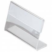 Ценникодержатель L-образный 105*60 мм. прозрачн. (1 мм) 105-060-1 Ценникодержатель L-образный 105*60 мм. прозрачн. (1 мм) 105-060-1