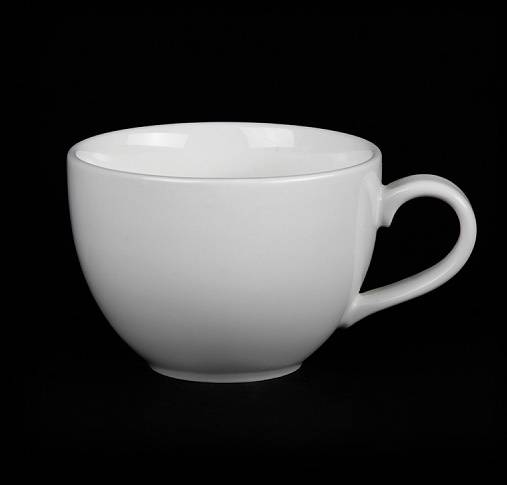 Чашка чайная 220мл 85х60мм Corone Simplice фарфор белый LQ-QK15004C фк089
