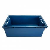 Ящик сплошной 600х400х200мм конусный синий 46007 Ящик сплошной 600х400х200мм конусный синий 46007