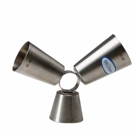 Джиггер нерж. 30/45/60 мл. d=42/40/44 мм. h=125 мм. MGsteel Джиггер нерж. 30/45/60 мл. d=42/40/44 мм. h=125 мм. MGsteel