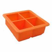 Форма для льда силикон на 4 ячейки 50*50мм Куб P.L. - Barbossa ICMD0001