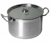 Кастрюля нерж. 9л Luxstahl кт142 (d=27,5см h=18см) Кастрюля нерж. 9л Luxstahl кт142 (d=27,5см h=18см)