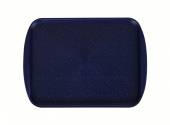 Поднос прямоугольный 41,5х30,5см темно-синий с ручками 2109 мки083/10/