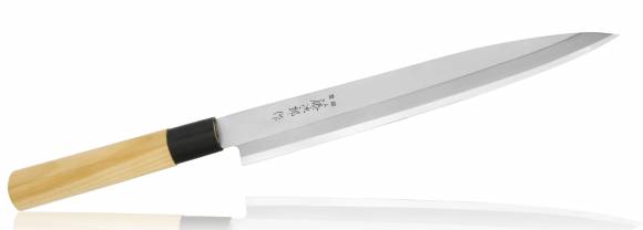 Нож Янаги для сашими традиционный Tojiro Japanese Knife 240мм сталь Mo-V, рукоять дерево F-1057