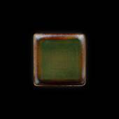 Тарелка квадратная 158х158мм Corone Verde синий+зеленый HL496990 фк0710 Тарелка квадратная 158х158мм Corone Verde синий+зеленый HL496990 фк0710