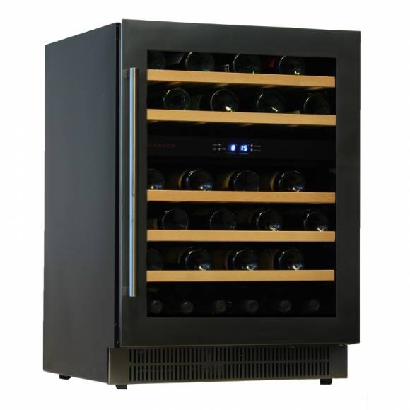 В Винный шкаф компрессорный, под столешницу DUNAVOX DAU-46.146DB 2 температурные зоны В Винный шкаф компрессорный, под столешницу DUNAVOX DAU-46.146DB 2 температурные зоны