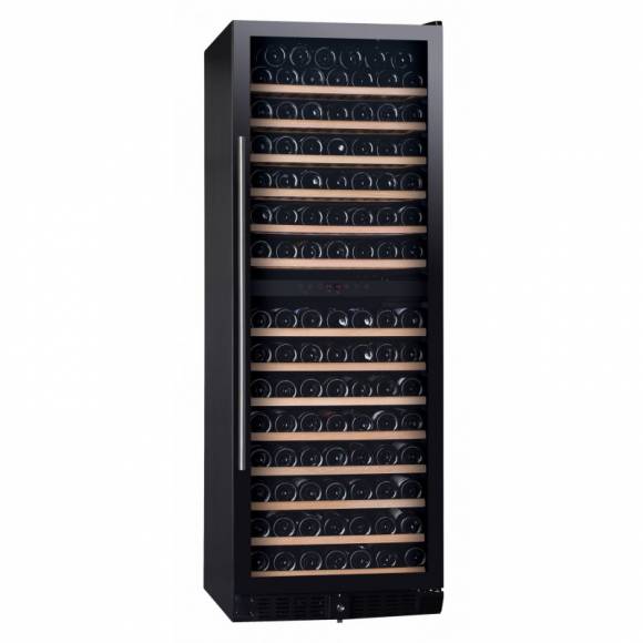 В Винный шкаф компрессорный встраиваемый DUNAVOX DX-181.490DBK 2 температурные зоны