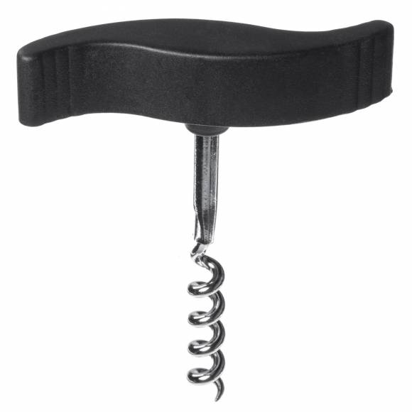 Штопор с пластиковой ручкой 10 см. нерж. 