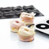 Форма для пирожных "Cylinder" d60 h17мм, 8 ячеек, 30мл, силикон Martellato 30SIL600