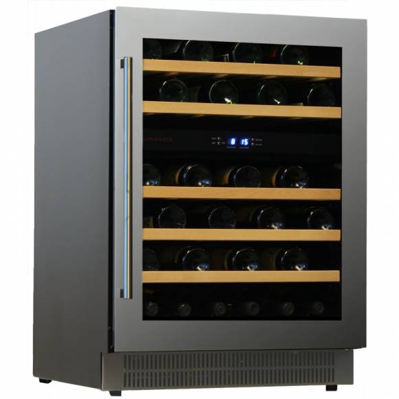 В Винный шкаф компрессорный, под столешницу DUNAVOX DAU-46.146DSS 2 температурные зоны