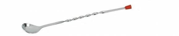 Ложка барная с кнопкой красной 25 см MGSteel   