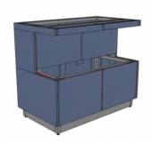 МОНТ 1100х800х860 серия RD1 Каркас с обшивкой ЛДСП, полка для тарелок МОНТ 1100х800х860 серия RD1 Каркас с обшивкой ЛДСП, полка для тарелок