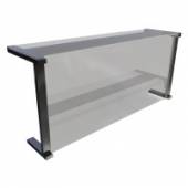 Настольная полка 1-уровневая Gastrolux ПН-113/Г стеклянная, Г-образная