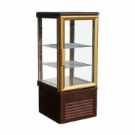 Витрина верт. холодильная кондитерская Carboma R120C динамика (корично-золотой) Витрина верт. холодильная кондитерская Carboma R120C динамика (корично-золотой)