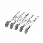 Нож роликовый д/теста 5 лезвий; сталь нерж.; H=55, L=220мм; металлич. Paderno 47820-05