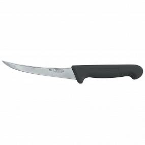 Нож PRO-Line обвалочный 15 см, черная пластиковая ручка, P.L. KB-3858-150-BK201-RE-PL