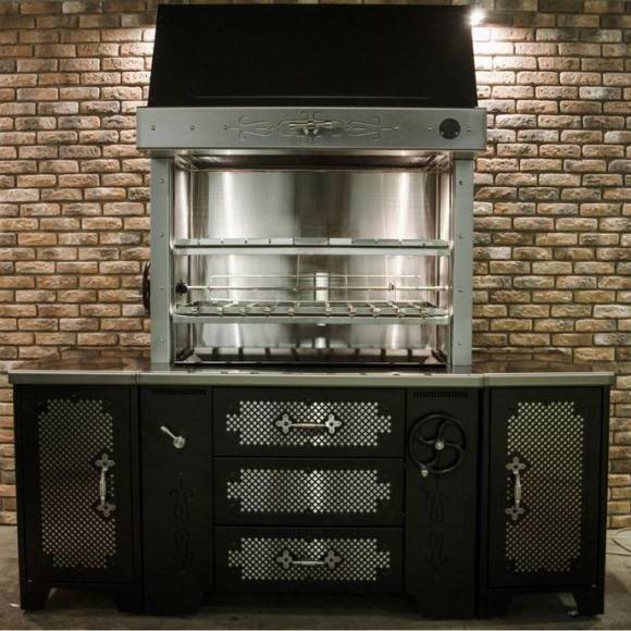 Гриль-мангал УММ/1 (BASE) с решеткой и вертелом 11312