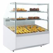 Витрина верт. холодильная  кондитерская настольная Carboma KC95 VM 1,2-1 (1003 белый) динамика Витрина верт. холодильная  кондитерская настольная Carboma KC95 VM 1,2-1 (1003 белый) динамика