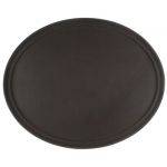 Поднос овальный 68см прорезиненный коричневый 2700CT Brown кт04 Поднос овальный 68см прорезиненный коричневый 2700CT Brown кт04
