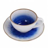 Чайная пара 240 мл, фарфор,голубой цвет "The Sun" P.L. 170638 /1/ Чайная пара 240 мл, фарфор,голубой цвет "The Sun" P.L. 170638 /1/