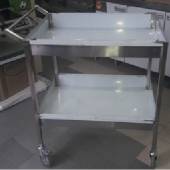 Тележка для посуды 800*500*900 гл.100, 2 уровня, техно Тележка для посуды 800*500*900 гл.100, 2 уровня, техно