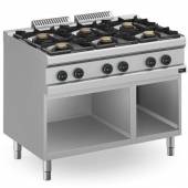 Плита газовая 6 конфор. Apach APRG-117P/PL на открытой базе Плита газовая 6 конфор. Apach APRG-117P/PL на открытой базе