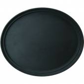 Поднос прорезиненный овальный, пластик, ,L=73,B=60см, черный Prohotel 2900ct/sp/black
