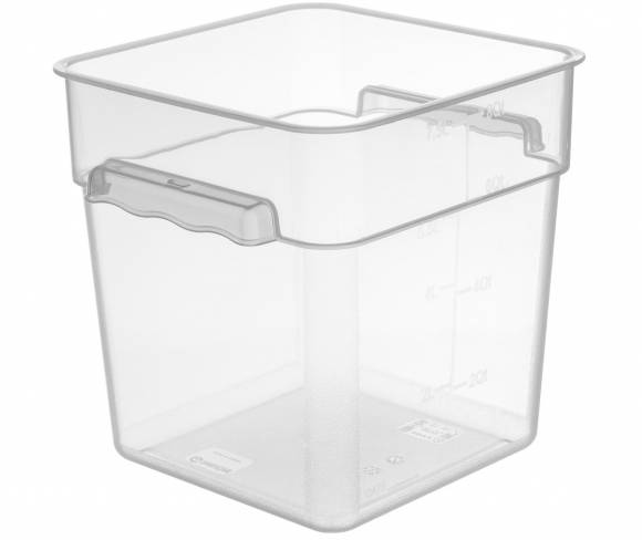 Контейнер для продуктов квадратный 7,6 л 22*22*23 см с мерной шкалой, прозрачный, п/п, б/к GP 76702