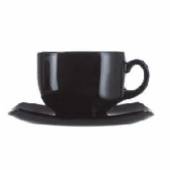 Чайная пара 220мл черный Квадрат Arcoroc (Франция) С3115  	E8848 19683 Чайная пара 220мл черный Квадрат Arcoroc (Франция) С3115  	E8848 19683
