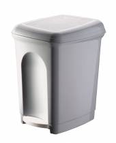 Ведро для мусора с педалью 7л  пластик серое 	431202611 Рс. /4/ Ведро для мусора с педалью 7л  пластик серое 	431202611 Рс. /4/