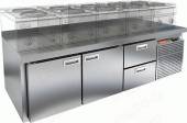 Стол холодильный HICOLD GN 112/TN LT SH 2 двери 2 ящика Стол холодильный HICOLD GN 112/TN LT SH 2 двери 2 ящика