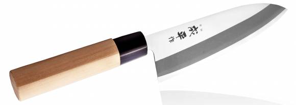 Нож Сантоку Tojiro Fuji Cutlery 165мм сталь Мо-V, рукоять дерево #9000 FC-79